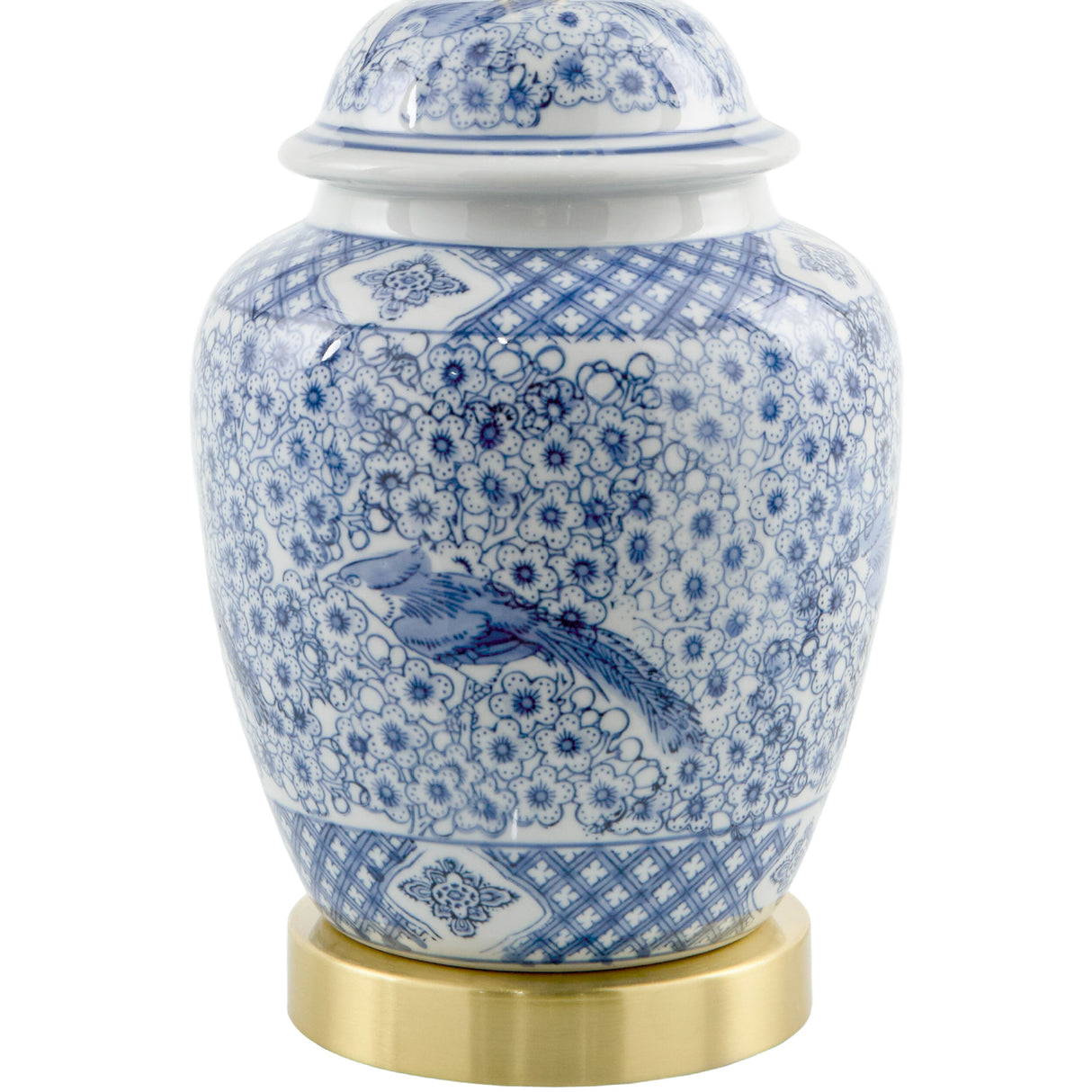   Modern European furniture - Floral Print Ceramic Table Lamp - www.oroa.com | Oroa.com