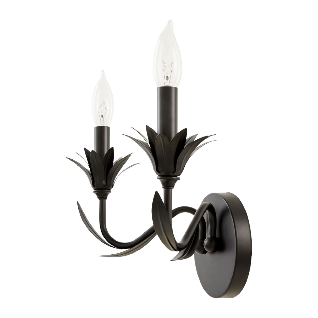   Modern European furniture - Black Floral Candelabra Wall Lamp - www.oroa.com | Oroa.com