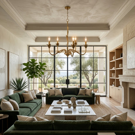   Modern European furniture - Flower-Inspired 5-Light Chandelier - www.oroa.com | Oroa.com