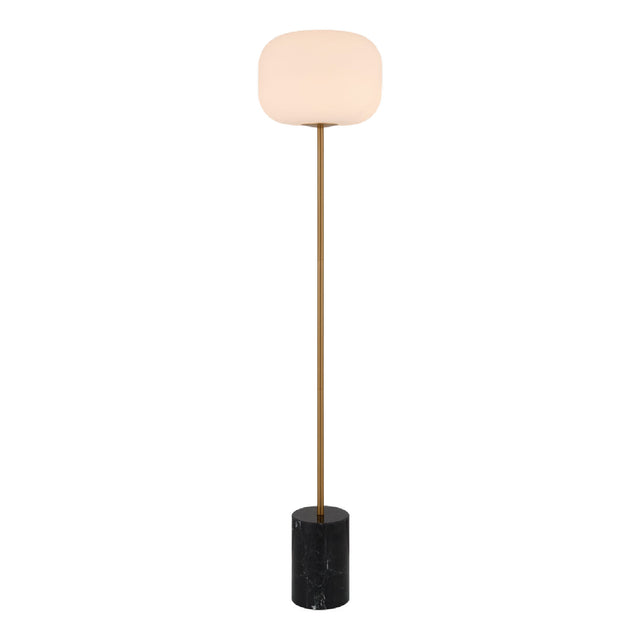 Modern European furniture - White Glass Accent Floor Lamp - www.oroa.com