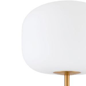   Modern European furniture - White Glass Accent Floor Lamp - www.oroa.com | Oroa.com