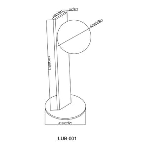   Modern European furniture - White Glass Modern Table Lamp - www.oroa.com | Oroa.com