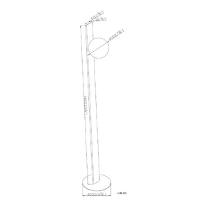   Modern European furniture - White Glass Modern Floor Lamp - www.oroa.com | Oroa.com