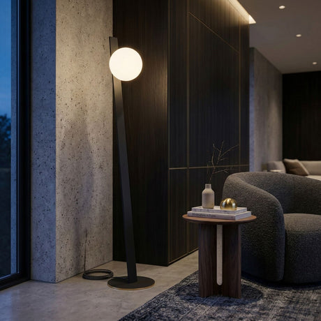   Modern European furniture - White Glass Modern Floor Lamp - www.oroa.com | Oroa.com