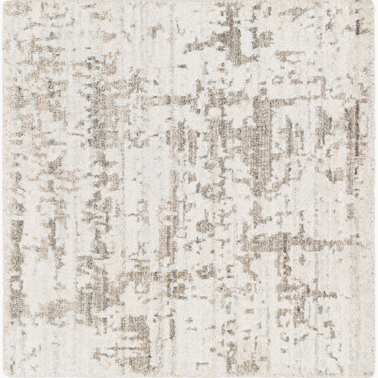   Modern European furniture - Gray Viscose Blend Round Carpet - www.oroa.com | Oroa.com