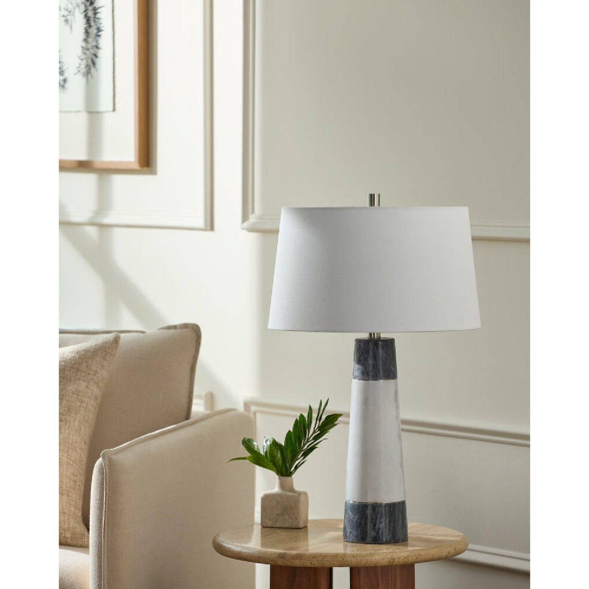   Modern European furniture - Two-Toned Marble Table Lamp - www.oroa.com | Oroa.com