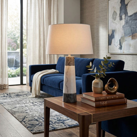   Modern European furniture - Two-Toned Marble Table Lamp - www.oroa.com | Oroa.com