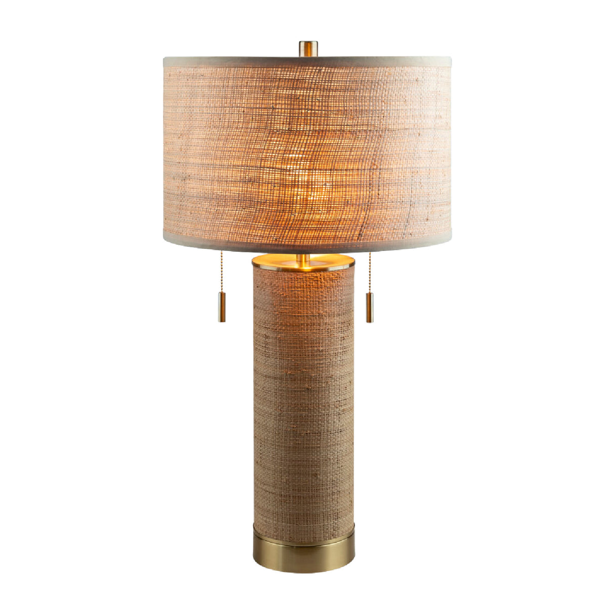   Modern European furniture - Tan Rattan Accent Table Lamp - www.oroa.com | Oroa.com
