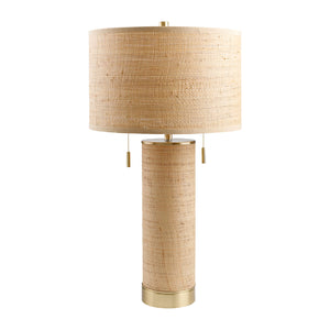   Modern European furniture - Tan Rattan Accent Table Lamp - www.oroa.com | Oroa.com