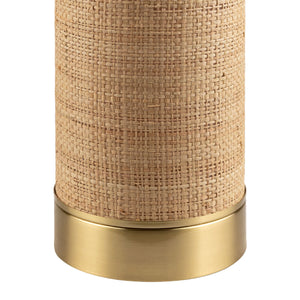   Modern European furniture - Tan Rattan Accent Table Lamp - www.oroa.com | Oroa.com