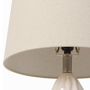  Modern European furniture - Wavy White Ceramic Table Lamp - www.oroa.com | Oroa.com