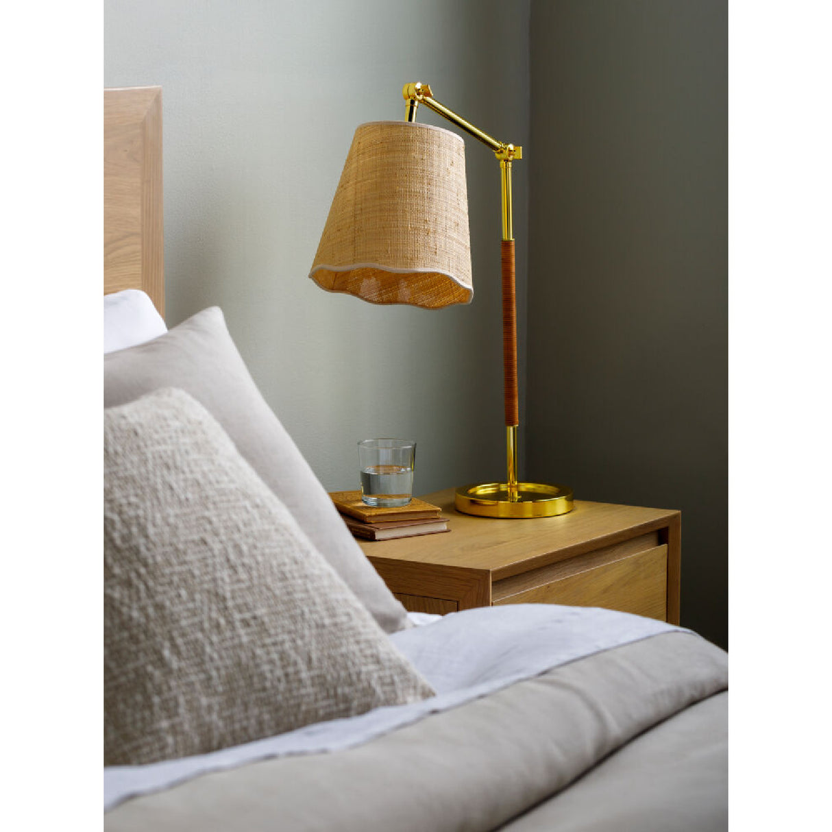   Modern European furniture - Beige Jute Adjustable Table Lamp - www.oroa.com | Oroa.com
