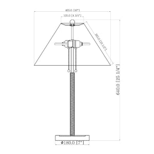   Modern European furniture - White Linen Pull-Switch Table Lamp - www.oroa.com | Oroa.com
