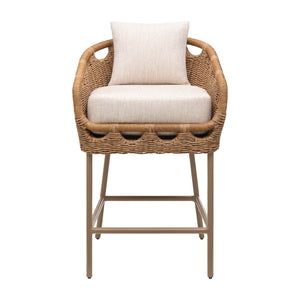   Modern European furniture - Hand-Woven Wicker Outdoor Bar Stool - www.oroa.com | Oroa.com