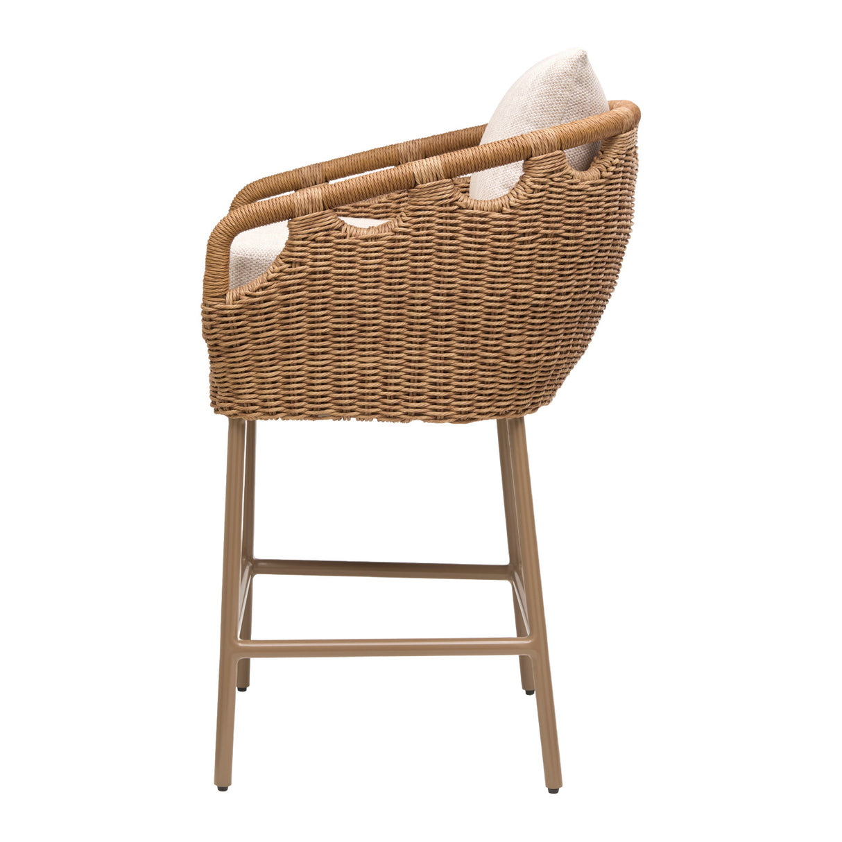   Modern European furniture - Hand-Woven Wicker Outdoor Bar Stool - www.oroa.com | Oroa.com