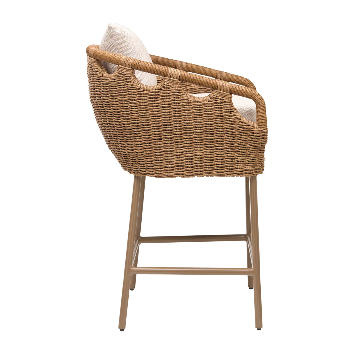   Modern European furniture - Hand-Woven Wicker Outdoor Bar Stool - www.oroa.com | Oroa.com