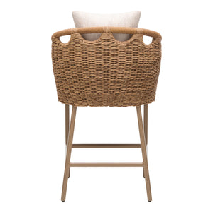   Modern European furniture - Hand-Woven Wicker Outdoor Bar Stool - www.oroa.com | Oroa.com