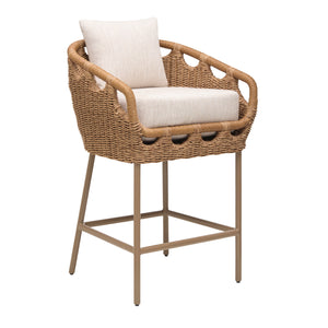   Modern European furniture - Hand-Woven Wicker Outdoor Bar Stool - www.oroa.com | Oroa.com