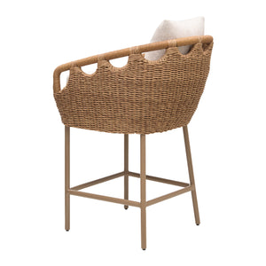   Modern European furniture - Hand-Woven Wicker Outdoor Bar Stool - www.oroa.com | Oroa.com
