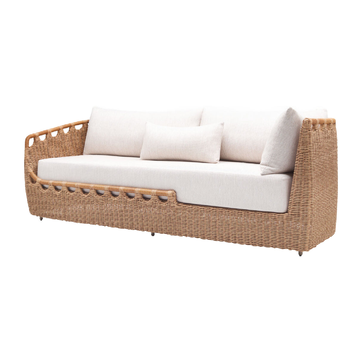   Modern European furniture - Hand-Woven Wicker Outdoor Sectional Sofa - www.oroa.com | Oroa.com
