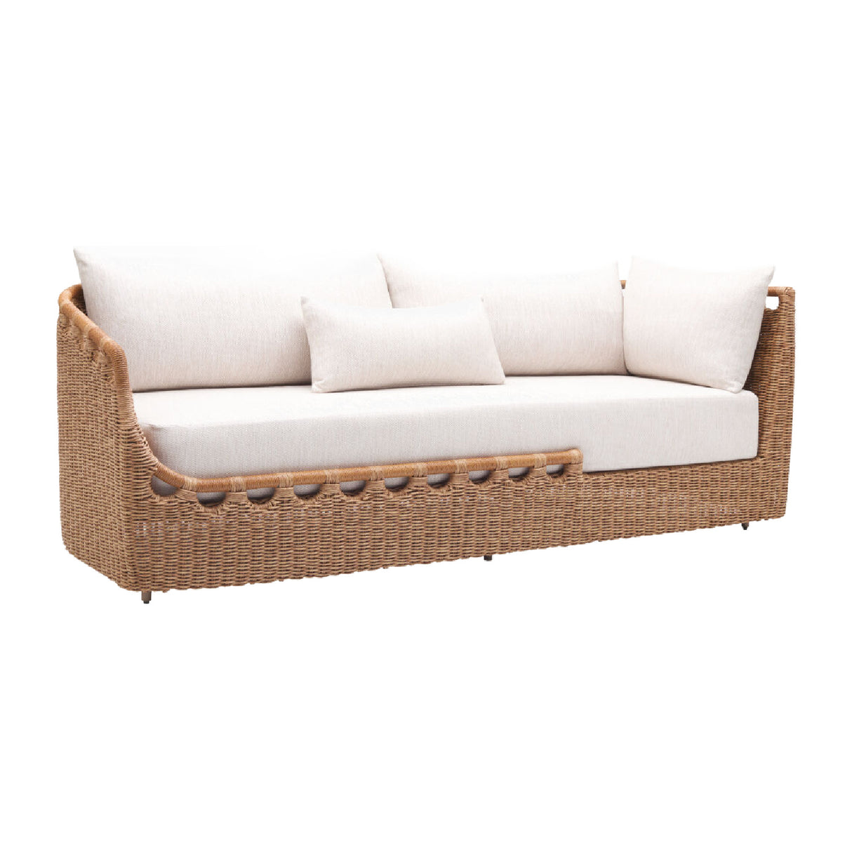   Modern European furniture - Hand-Woven Wicker Outdoor Sectional Sofa - www.oroa.com | Oroa.com