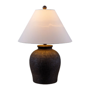   Modern European furniture - Ceramic White Linen Table Lamp - www.oroa.com | Oroa.com