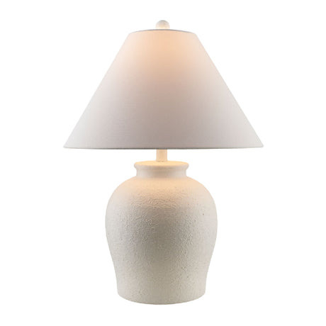  Modern European furniture - Ceramic White Linen Table Lamp - www.oroa.com | Oroa.com
