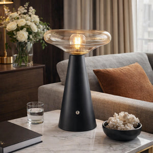  Modern European furniture - Clear Glass Accent Table Lamp - www.oroa.com | Oroa.com
