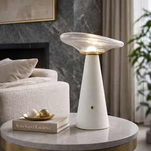   Modern European furniture - Clear Glass Accent Table Lamp - www.oroa.com | Oroa.com