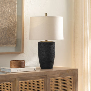   Modern European furniture - Black Textured Base Table Lamp - www.oroa.com | Oroa.com