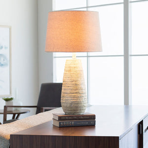   Modern European furniture - Ivory Linen Accent Table Lamp - www.oroa.com | Oroa.com