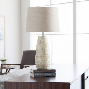   Modern European furniture - Ivory Linen Accent Table Lamp - www.oroa.com | Oroa.com