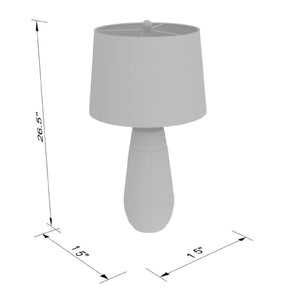   Modern European furniture - Ivory Linen Accent Table Lamp - www.oroa.com | Oroa.com