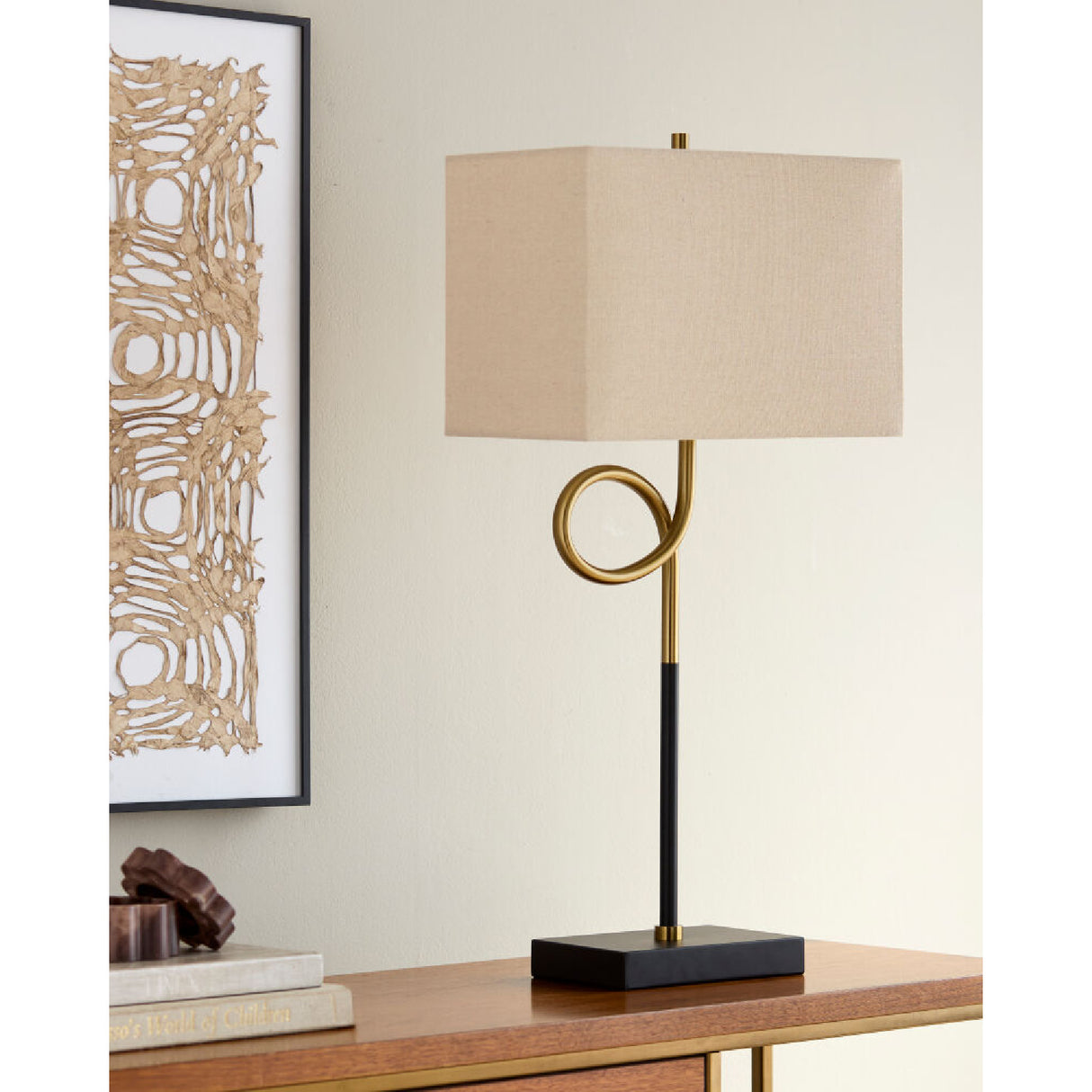   Modern European furniture - Twisted Iron Accent Table Lamp - www.oroa.com | Oroa.com