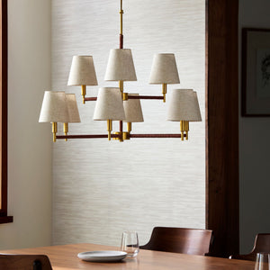   Modern European furniture - Fabric Shade 9-Light Chandelier - www.oroa.com | Oroa.com