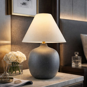   Modern European furniture - Empire Linen Shade Table Lamp - www.oroa.com | Oroa.com