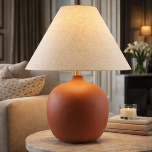   Modern European furniture - Empire Linen Shade Table Lamp - www.oroa.com | Oroa.com