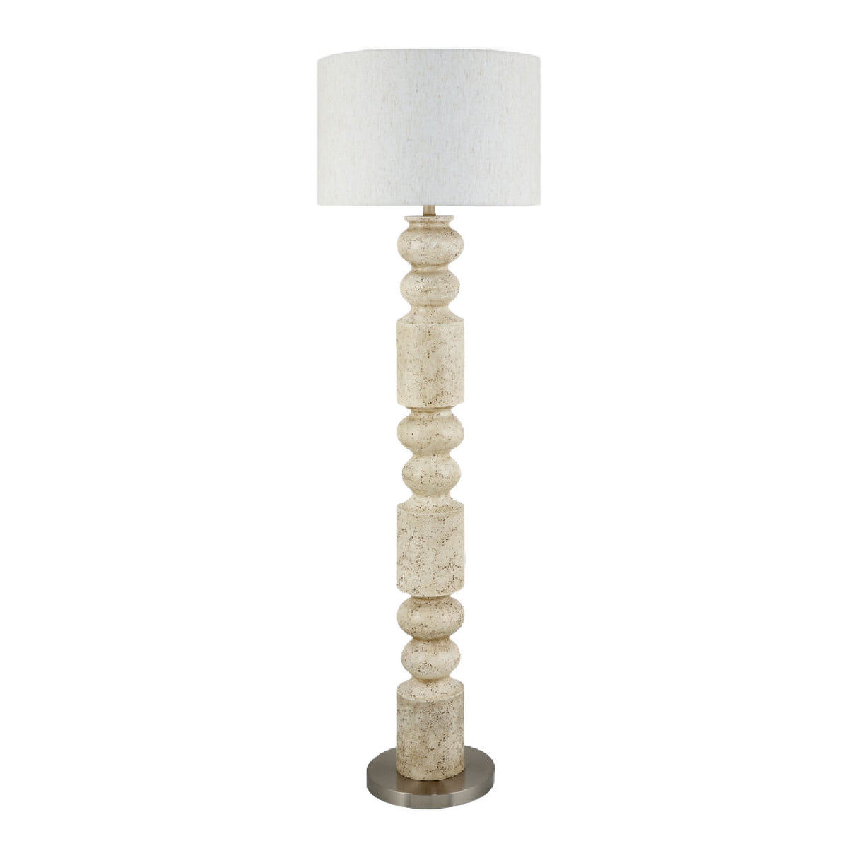   Modern European furniture - Cream Layered Base Floor Lamp - www.oroa.com | Oroa.com
