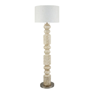   Modern European furniture - Cream Layered Base Floor Lamp - www.oroa.com | Oroa.com