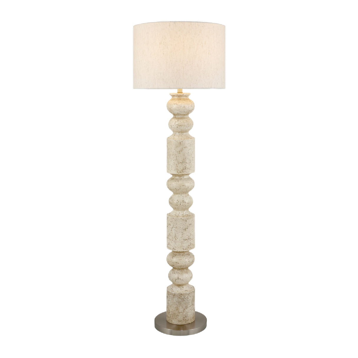   Modern European furniture - Cream Layered Base Floor Lamp - www.oroa.com | Oroa.com