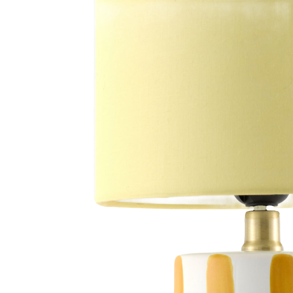   Modern European furniture - Striped Ceramic Linen Table Lamp - www.oroa.com | Oroa.com