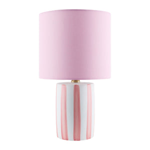   Modern European furniture - Striped Ceramic Linen Table Lamp - www.oroa.com | Oroa.com