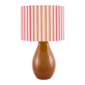   Modern European furniture - Striped Linen Ceramic Table Lamp - www.oroa.com | Oroa.com