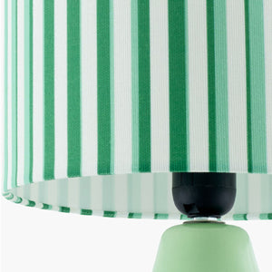   Modern European furniture - Striped Linen Ceramic Table Lamp - www.oroa.com | Oroa.com