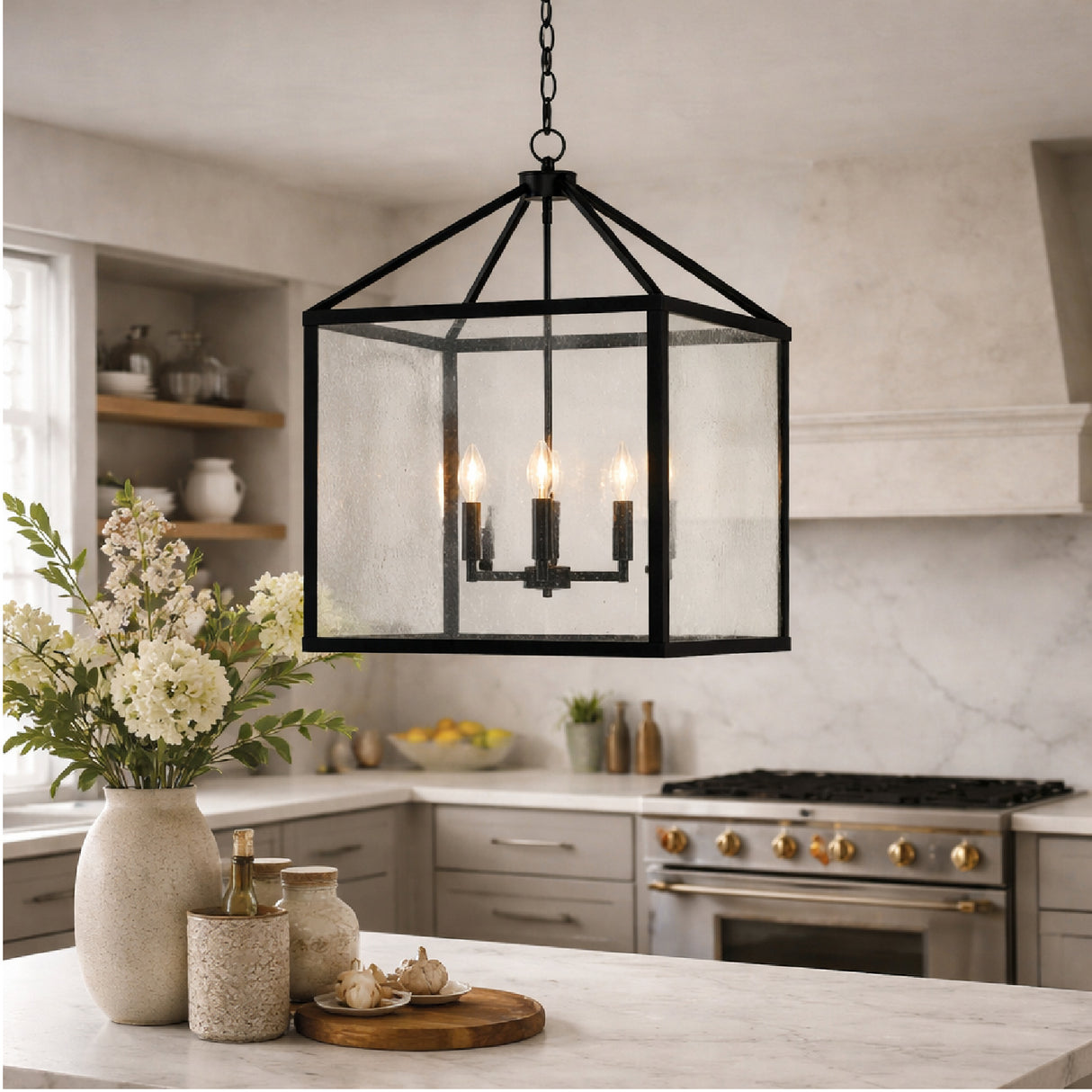   Modern European furniture - Iron-Framed 4-Light Chandelier - www.oroa.com | Oroa.com