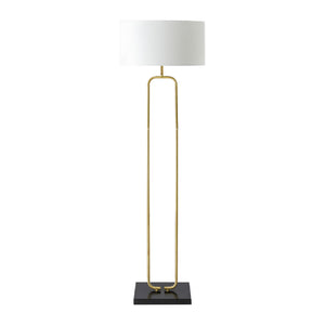   Modern European furniture - White Linen Accent Floor Lamp - www.oroa.com | Oroa.com