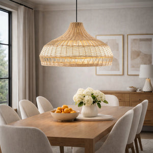   Modern European furniture - Braided Rattan Pendant Lamp - www.oroa.com | Oroa.com