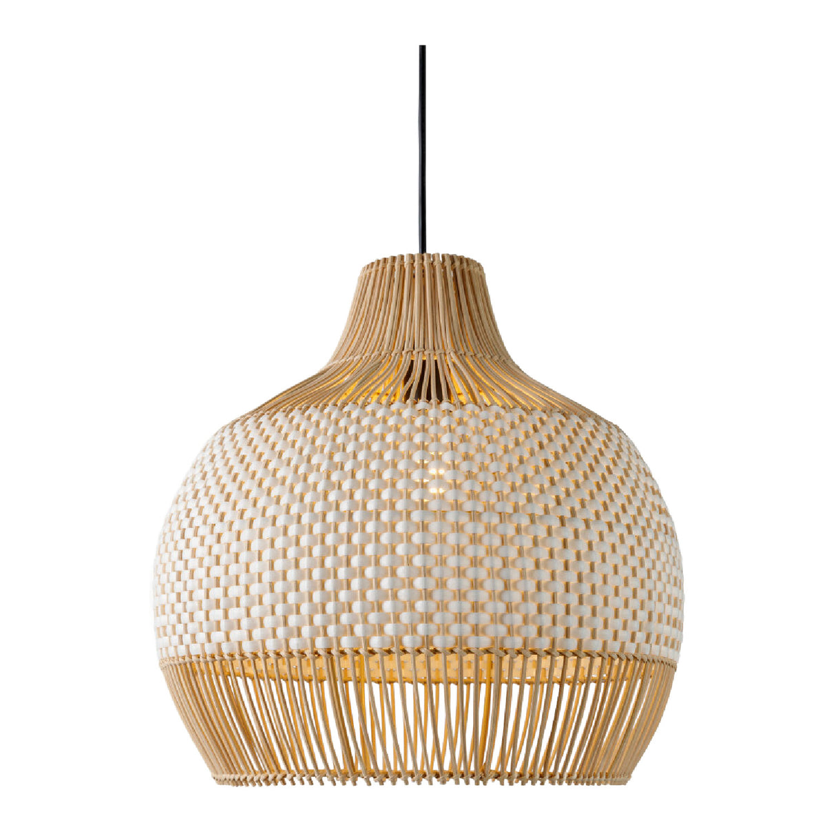   Modern European furniture - Two-Toned Braided Rattan Pendant Lamp - www.oroa.com | Oroa.com