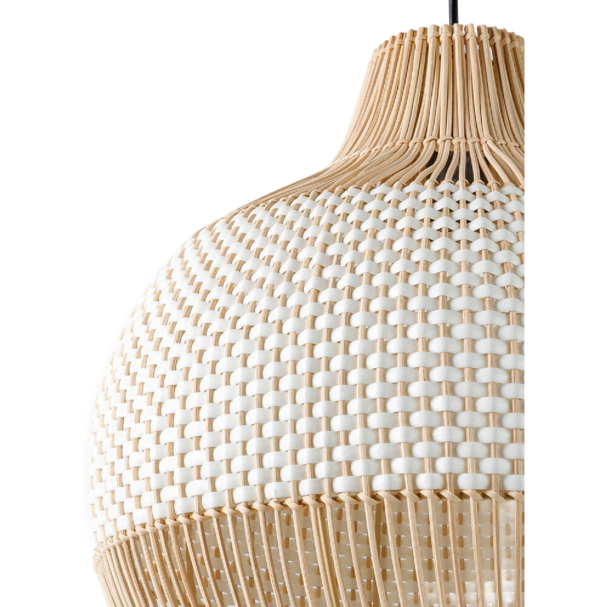   Modern European furniture - Two-Toned Braided Rattan Pendant Lamp - www.oroa.com | Oroa.com