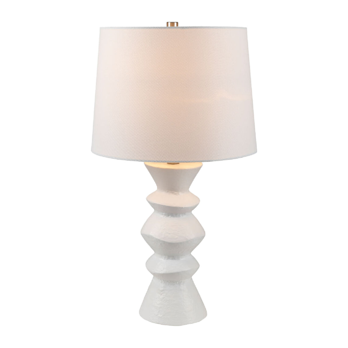   Modern European furniture - White Ceramic Sculpted Table Lamp - www.oroa.com | Oroa.com